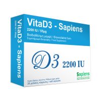 Sapiens VitaD3 2200IU 30 κάψουλες