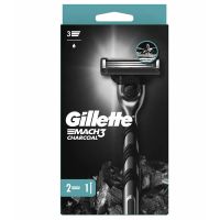 Gillette Mach 3 Charcoal Ξυριστική Μηχανή + 2 Κεφαλές