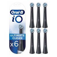 Oral-B iO Ultimate Clean Black Ανταλλακτικά Ηλεκτρικής Οδοντόβουρτσας 6 τμχ