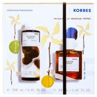 Korres Set με Mountain Pepper Αφρόλουτρο 250 ml & Eau De Toilette Ανδρικό Άρωμα 50 ml