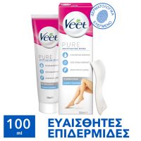 Veet Silky Pure Αποτριχωτική Κρέμα για Ευαίσθητες Επιδερμίδες 100 ml