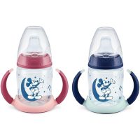 Nuk First Choice+ Mickey Night Μπιμπερό Εκπαίδευσης με Μαλακό Ρύγχος & Δείκτη Ελέγχου Θερμοκρασίας 6m+ 150 ml