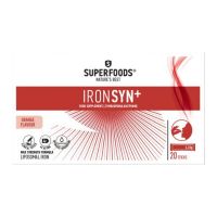 Superfoods Ironsyn+ Συμπλήρωμα Διατροφής Σιδήρου 20 φακελίσκοι