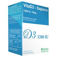 Sapiens VitaD3 1200IU 60 κάψουλες