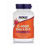 Now C-1000 Zinc & D-3 Συμπλήρωμα Διατροφής για Εποχιακή Ανοσολογική Υποστήριξη 100 κάψουλες