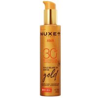Nuxe Sun Oil Gold High Protection Αδιάβροχο Αντηλιακό Λάδι Προσώπου, Σώματος Spf30 150 ml