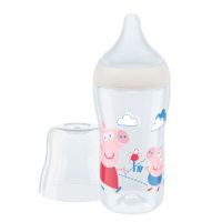 Nuk Perfect Match Peppa Pig Πλαστικό Μπιμπερό κατά των Κολικών με Θηλή Σιλικόνης 3m+ 260 ml