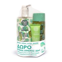 Bereza Siberica Polar White Birch Set Προσώπου Κατά της Ακμής με Καθαριστικό Τζέλ 400 ml και Τονωτική Λοσιόν Εξισορρόπησης 200 ml και ΔΩΡΟ Ενυδατική 24ωρη Κρέμα Τζελ 30 ml