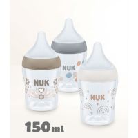Nuk Perfect Match Πλαστικό Μπιμπερό κατά των Κολικών με Θηλή Σιλικόνης 3m+ 150 ml