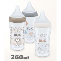 Nuk Perfect Match Πλαστικό Μπιμπερό κατά των Κολικών με Θηλή Σιλικόνης 3m+ 260 ml