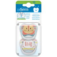 Dr. Brown's PreVent Ορθοδοντική Πιπίλα Σιλικόνης Boy 0-6m 2 τμχ