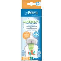 Dr. Brown's Options+ Anti-Colic Πλαστικό Μπιμπερό με Φαρδύ Λαιμό Ελεφαντάκι 0m+ 150ml