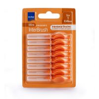 Intermed Mini Ergonomic InterBrush Μεσοδόντια Βουρτσάκια Πορτοκαλί Size 1 0.45mm 8 τμχ