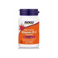 Now High Potency Vitamin D-3 2000IU 30 softgels