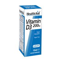 Health Aid Vitamin D3 200iu Drops Πόσιμες Σταγόνες με Γεύση Φράουλα 15ml