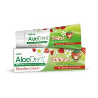 Optima Aloe Dent Παιδική Οδοντόκρεμα Χωρίς Φθόριο με Γεύση Φράουλα 50 ml