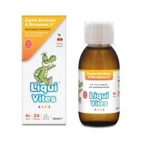Liqui Vites Kids Σιρόπι Βοτάνων και Βιταμίνης C για την Ενίσχυση του Ανοσοποιητικού με Γεύση Κεράσι 4+ Ετών 24 Δόσεις 120 ml