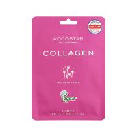 Kocostar Collagen Sheet Μάσκα Προσώπου με 5 Διαφορετικά Serum Φυτικού Κολλαγόνου 25 ml 1 τμχ
