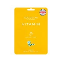 Kocostar Vitamin Sheet Μάσκα Προσώπου με Αντιοξειδωτική και Λευκαντική Δράση για Όλες τις Επιδερμίδες 25 ml 1 τμχ