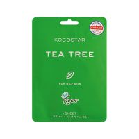 Kocostar Tea Tree Sheet Μάσκα Προσώπου για Λιπαρό Δέρμα 25 ml 1 τμχ