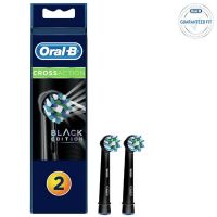 Oral-B Cross Action Black Edition Ανταλλακτικά Ηλεκτρικής Οδοντόβουρτσας 2 τμχ