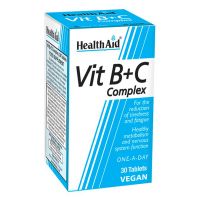 Health Aid Vitamin B + C Complex 30 tabs