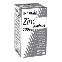 Health Aid Zinc Sulphate 200mg 90 tabs