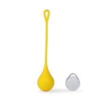 Ammicco Wish Ball Επαναφορτιζόμενο Mini Sex Toy 3 σε 1 Kegel Balls σε Κίτρινο Χρώμα