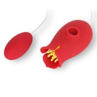 Ammicco Afrodite Επαναφορτιζόμενο Sex Toy Αναρρόφησης σε Κόκινο Χρώμα
