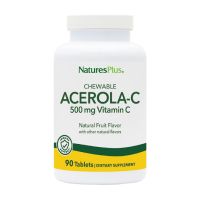 Natures Plus Acerola C 500 mg για την Υποστήριξη του Ανοσοποιητικού 90 Μασώμενες Ταμπλέτες