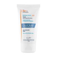 Ducray Keracnyl UV Spf50+ Fluid Λεπτόρρευστη Αντηλιακή Κρέμα για Δέρμα με Τάση Ακμής 50 ml