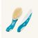 Nuk Set Βούρτσα από 100% Φυσική Τρίχα & Χτένα με Στρογγυλεμένα Δόντια για Βρέφη (Διάφορα Χρώματα) 2τμχ