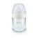 Nuk Nature Sense Γυάλινο Μπιμπερό Με Θηλή Σιλικόνης 0-6m Small 120ml 1τμχ