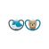 Nuk Space Πιπίλα Σιλικόνης 6-18m (Διάφορα Χρώματα & Σχέδια) 2τμχ