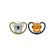 Nuk Space Πιπίλα Σιλικόνης 18-36m (Διάφορα Χρώματα & Σχέδια) 2τμχ