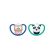 Nuk Space Πιπίλα Σιλικόνης 6-18m (Διάφορα Χρώματα & Σχέδια) 2τμχ