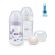 Nuk Nature Sense Twin Set Μπιμπερό με Δείκτη Ελέγχου Θερμοκρασίας με Θηλή Σιλικόνης Μεγέθους Μ 260ml & Πιπίλα Σιλικόνης Μεγέθους S 0-6m "Rose" 4τμχ
