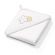 BabyOnoTerry Hooded Towel White 100x100cm