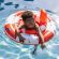 Swim Essentials Red-White Whale Life Boy Βρεφικό Σωσίβιο 0-12m