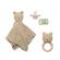 Jabadabado Gift Set Αρκουδάκι με Πανάκι Παρηγοριάς, Κουδουνίστρα και 2 Πιπίλες