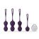 Ammicco Pleasure Balls Επαναφορτιζόμενο Sex Toy 3 σε 1 Kegel Balls σε Μοβ Χρώμα 4 τμχ