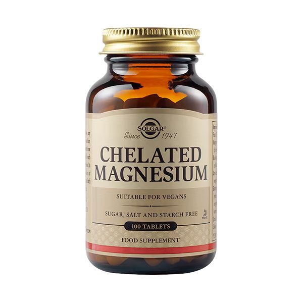 Solgar Chelated Magnesium 100 Ταμπλέτες