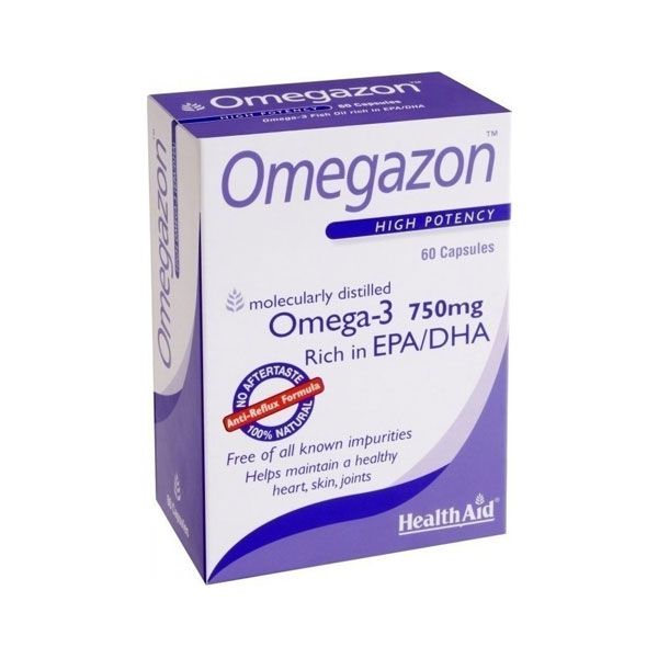 Health Aid Omegazon Anti-Reflux Formula  60 κάψουλες
