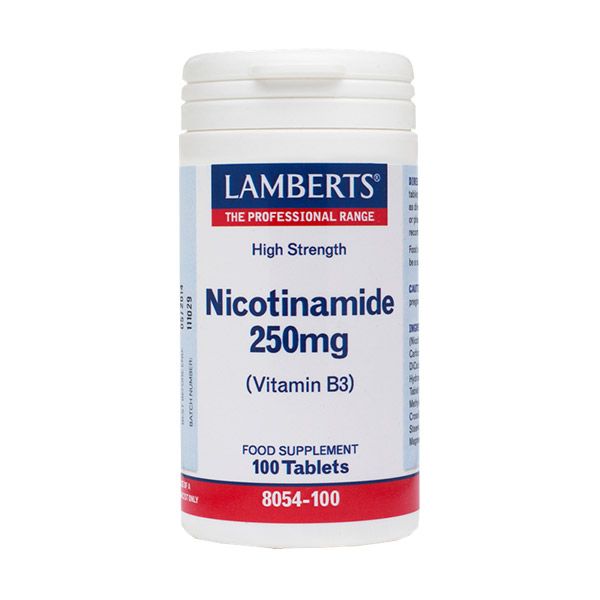 Lamberts Nicotinamide 250mg (B3) 100 Tabs