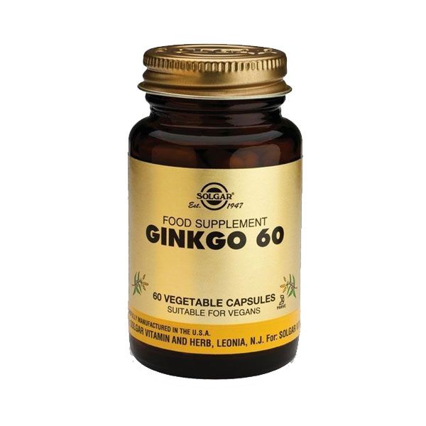 Solgar Ginkgo 60 60 Vegetable Capsules