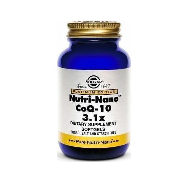 Solgar Nutri-Nano CoQ-10 3.1x 50 Softgels