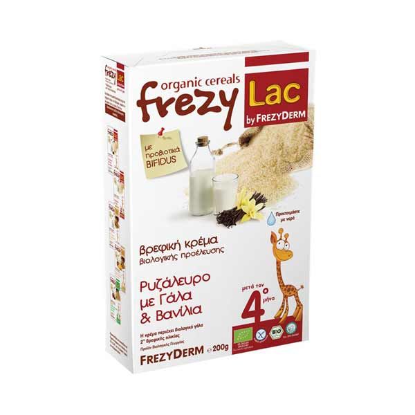 Frezylac Bio Baby Cream With Rice Flour, Milk & Vanilla 4m+ 200gr