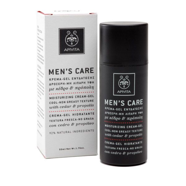 Apivita Men's Care Moisturizing Cream-Gel with Cedar and Propolis 50 ml