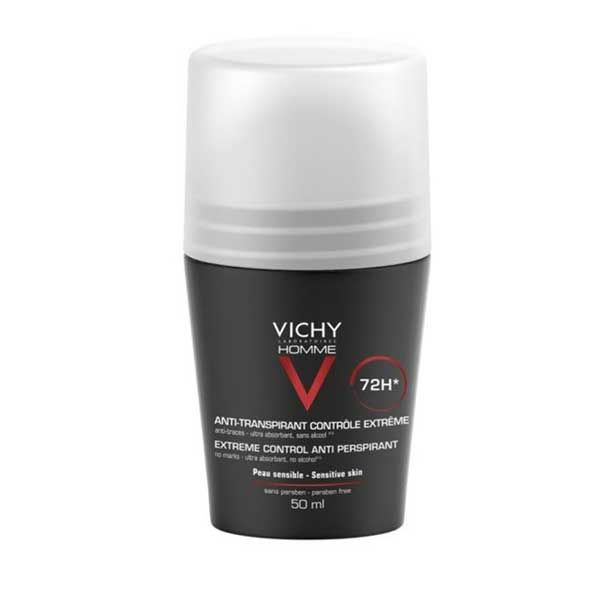 Vichy Homme Αποσμητικό Αντρικό Roll-On 72h Κατά Της Εφίδρωσης 50ml