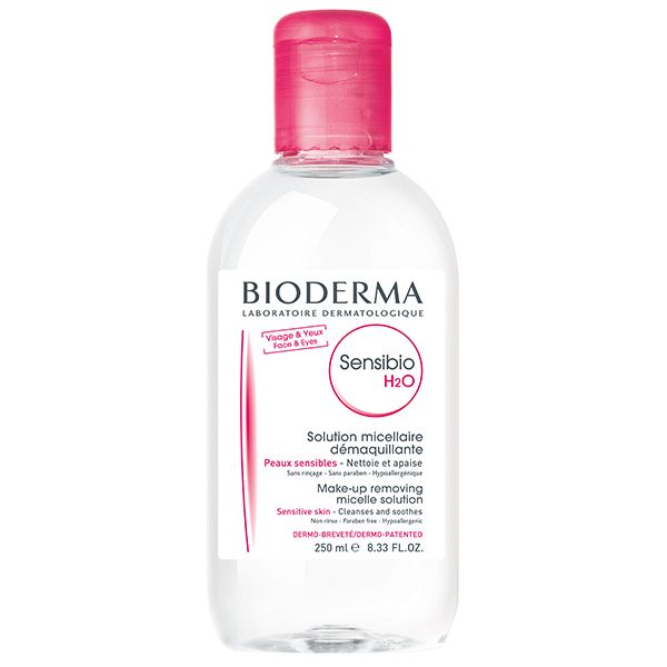 Bioderma Sensibio H20 Micelle Solution Cleanses Removes Make-Up Soothes For Sensitive Skin 250ml